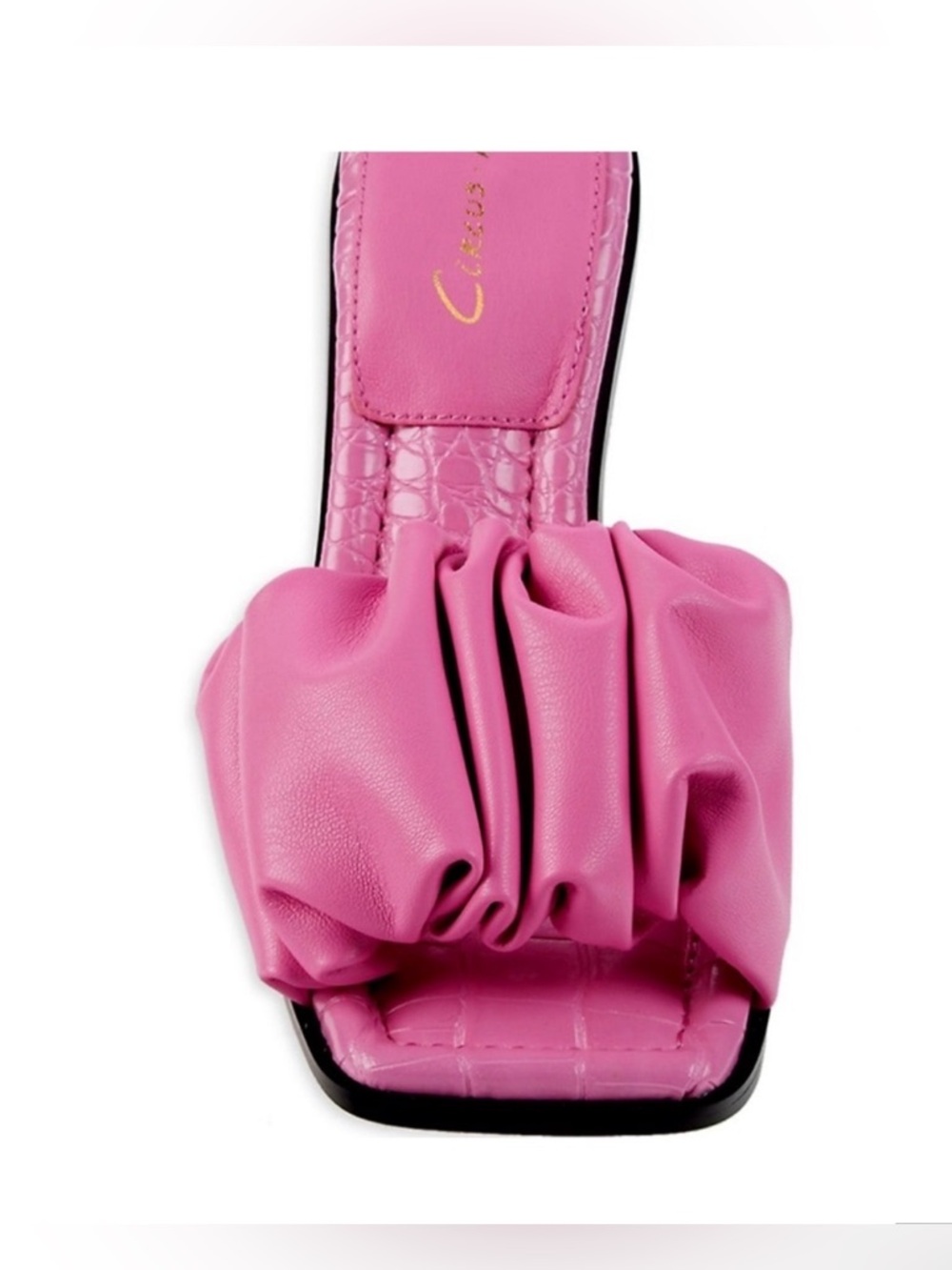 Circus by Sam Edelman Pink Ruched Slide Mule